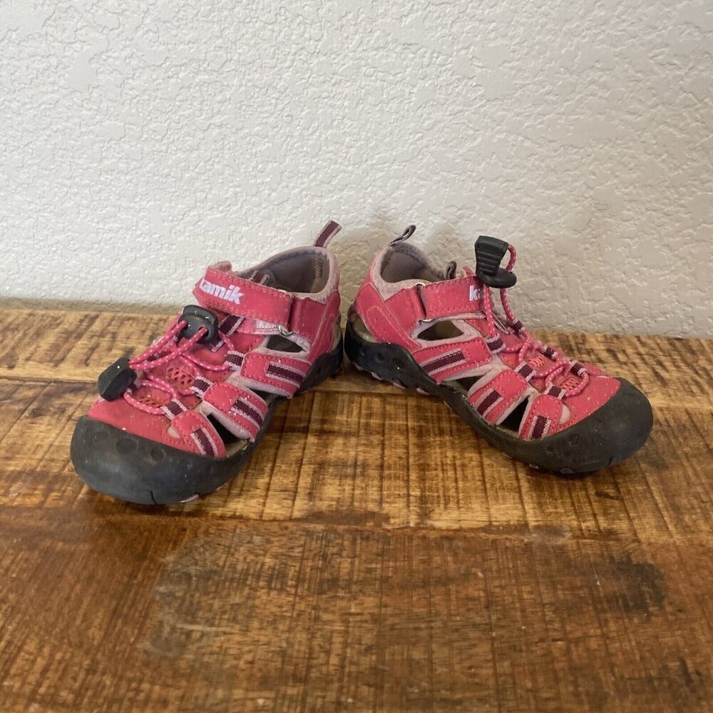 Kamik Girls Kids Pink Crab Water Shoes Sandals Size 10 Toddler Outdoor Hiking - Picture 4 of 10